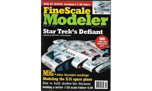 Revista Fine Scale Modeler 1999-01 Star Trek Defiant